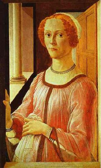 Sandro Botticelli Portrait of a Lady Spain oil painting art